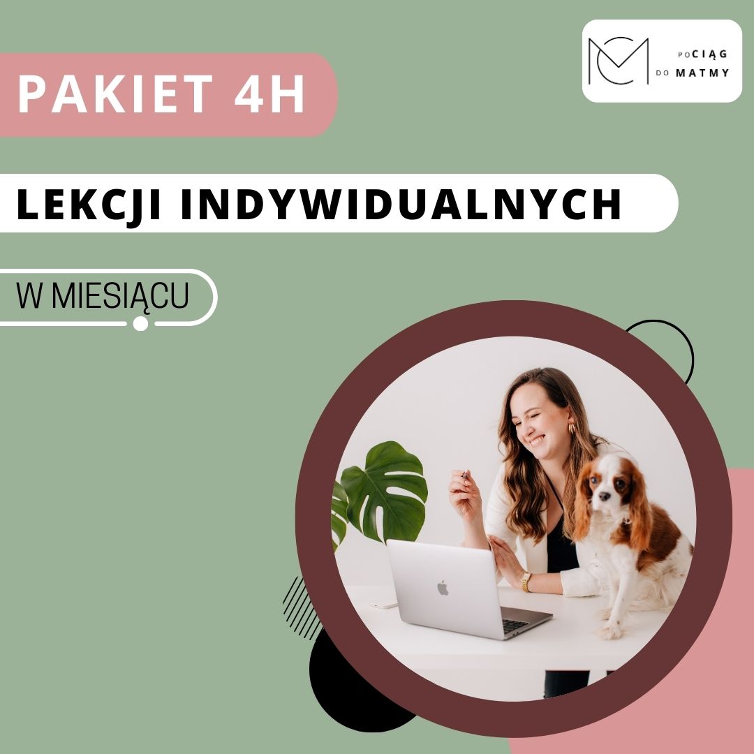 Pakiet 4 godzin indywidualnych zajęć - Szkoła Podstawowa/Liceum