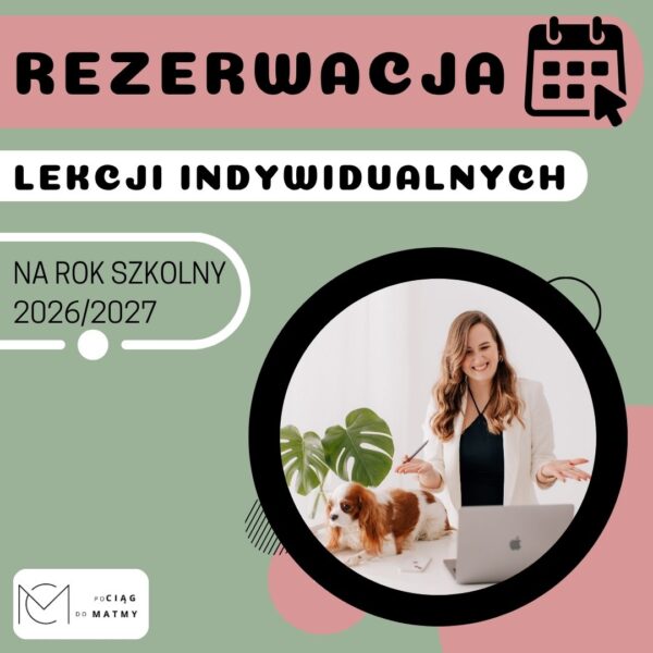 Rezerwacja miejsca na lekcje indywidualne 2026-2027 + 8h zajec Rezerwacja miejsca na lekcje indywidualne 2026/2027 +8 h zajęć